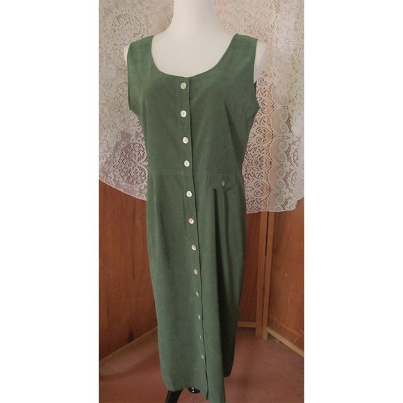 Vintage Christopher & Banks Hippie Gypsy BOHO Button Down Front Casual Dress S12 - Picture 2 of 8